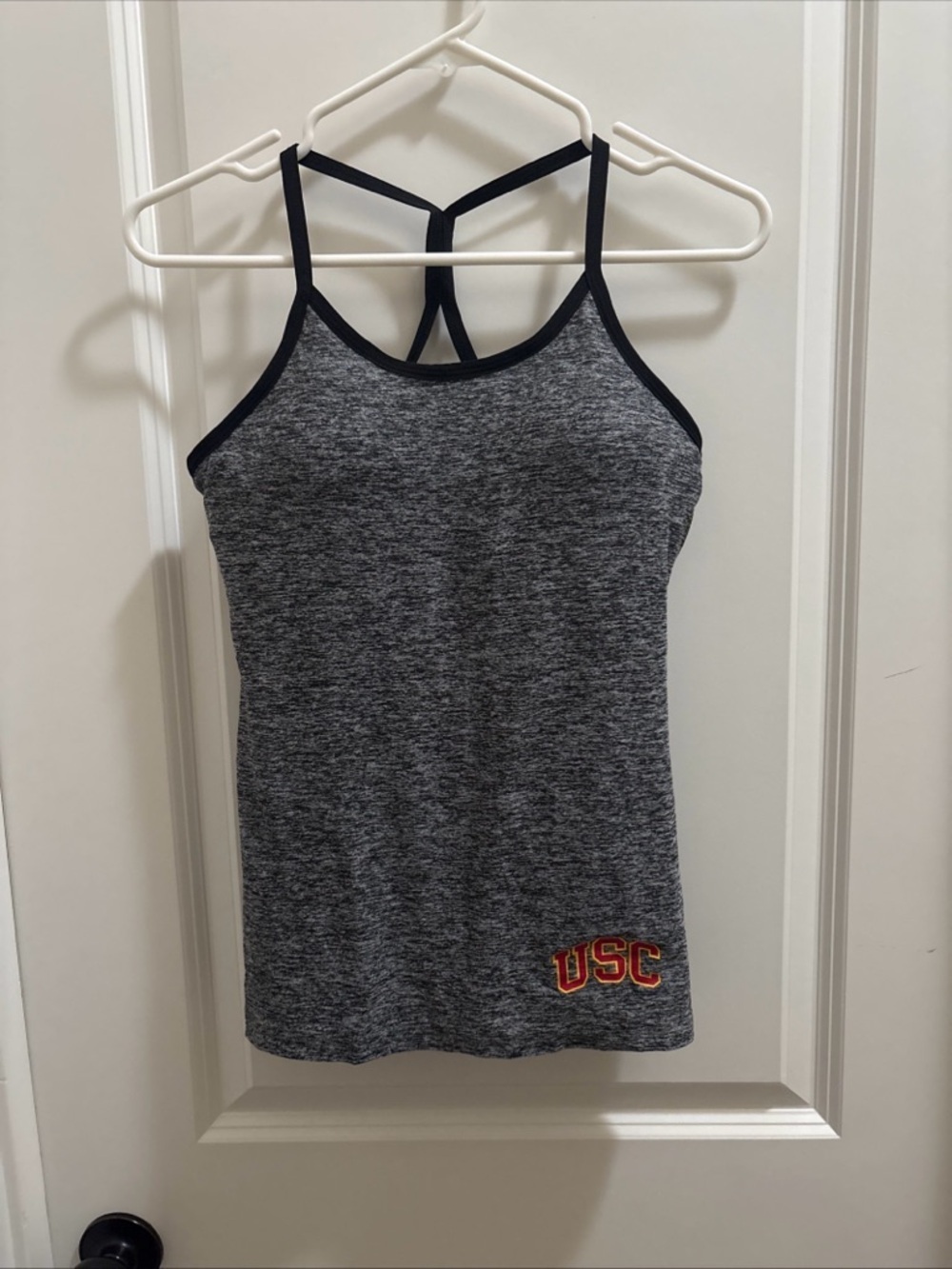 Women’s Beyond Yoga Racer Back Tank Top With Padding NCAA  USC Trojans Size Lg